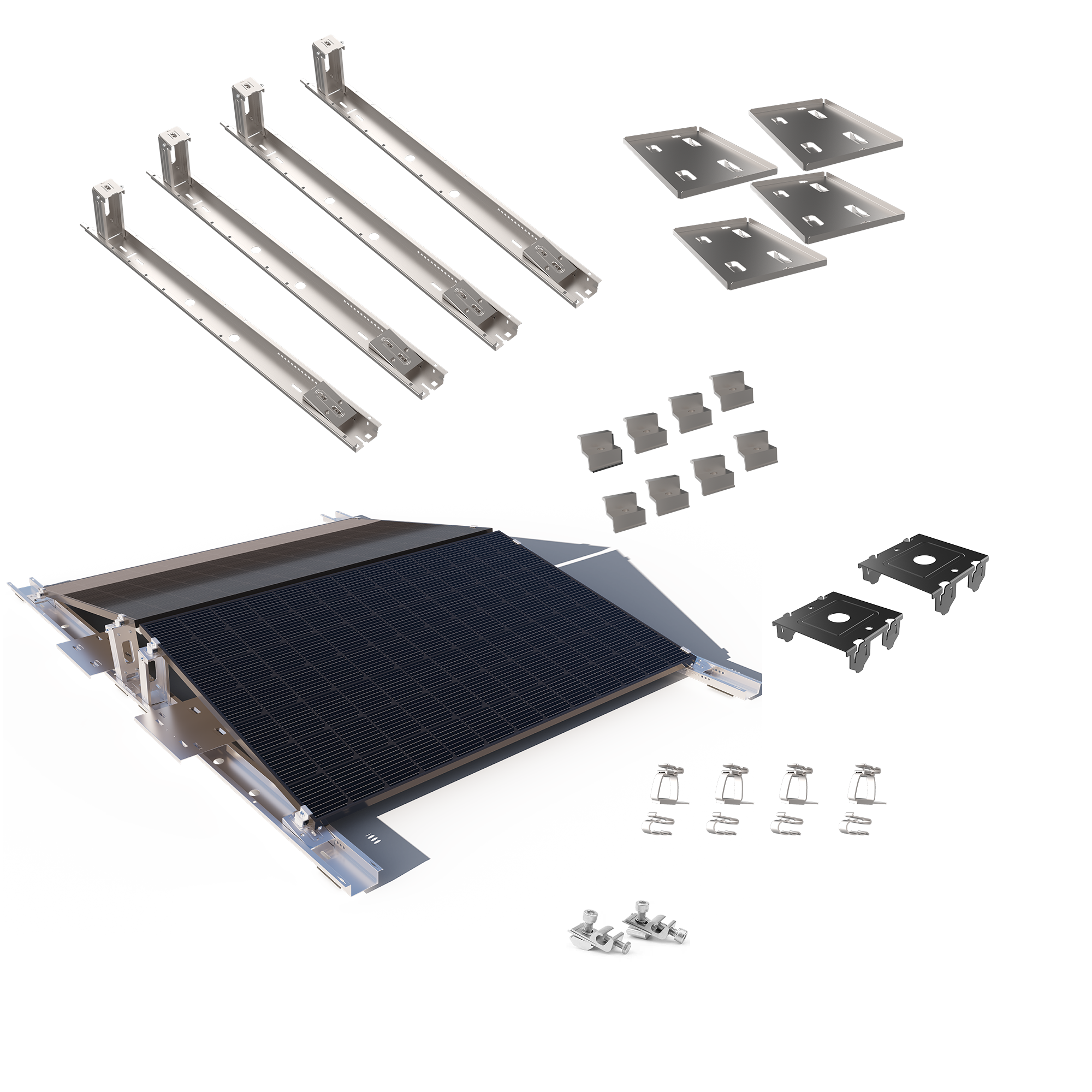 Helios Montagesystem für Flachdach