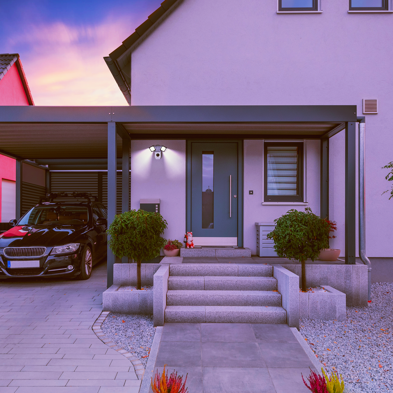 Engel NoxCam Floodlight Cam WiFi Full-HD Black