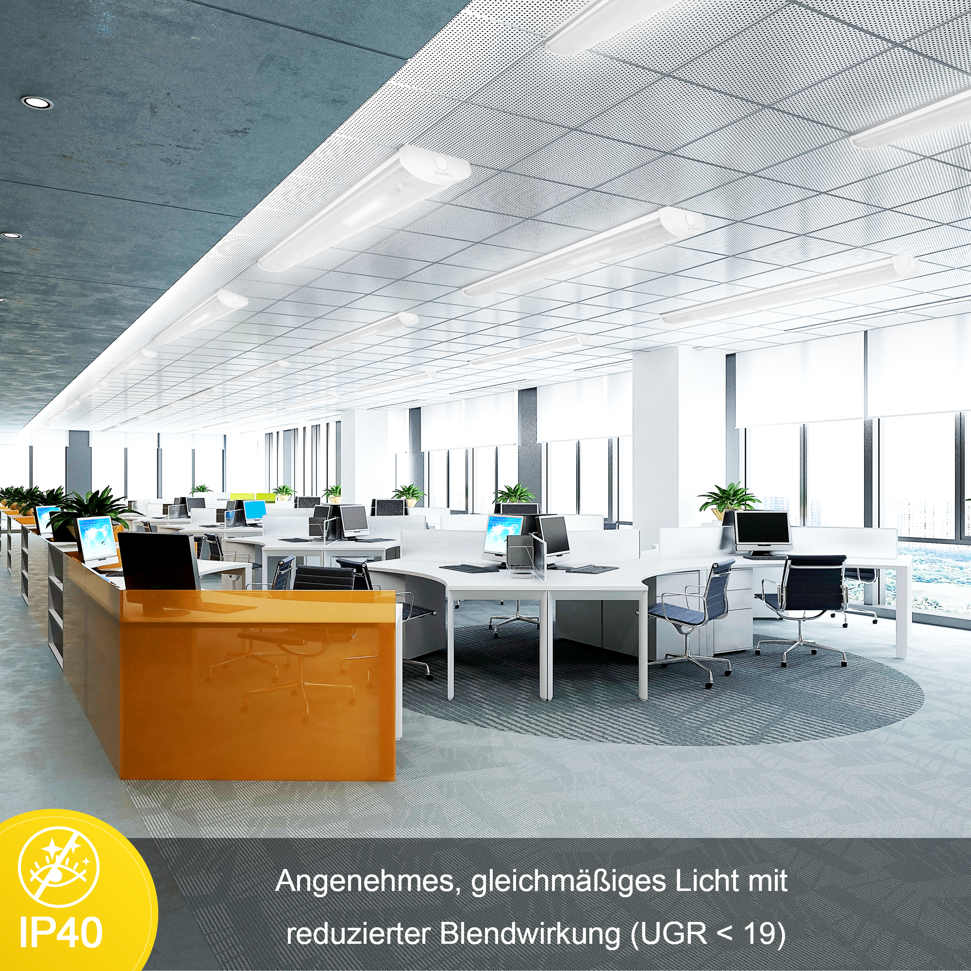 Engel Vada SU Anbauleuchte – Effiziente LED-Lösung für Büro- und Unterrichtsräume