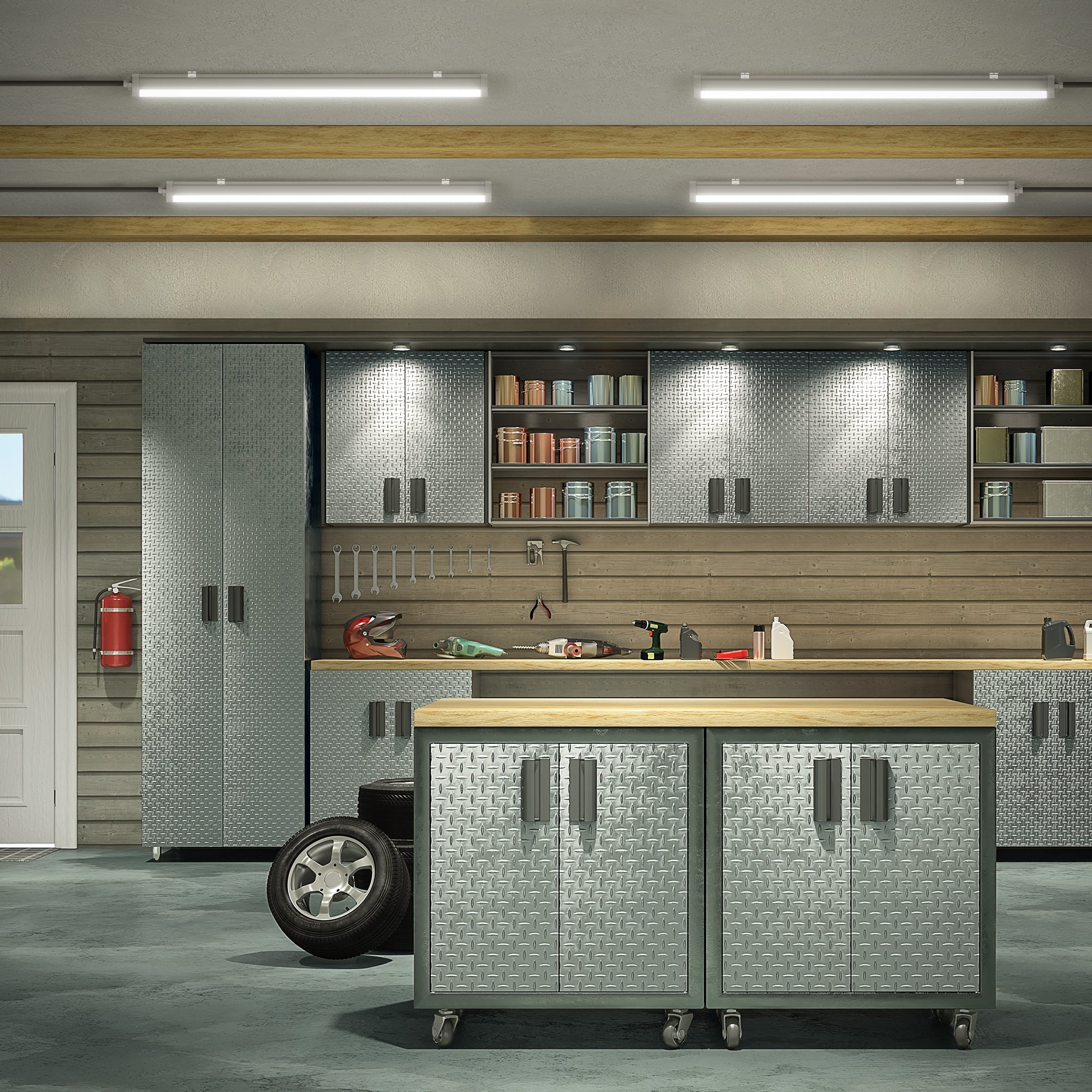 Engel Exton Standard LED Feuchtraumleuchte 60-120cm - IP65 Wasserdicht, mit 5 Jahren Garantie