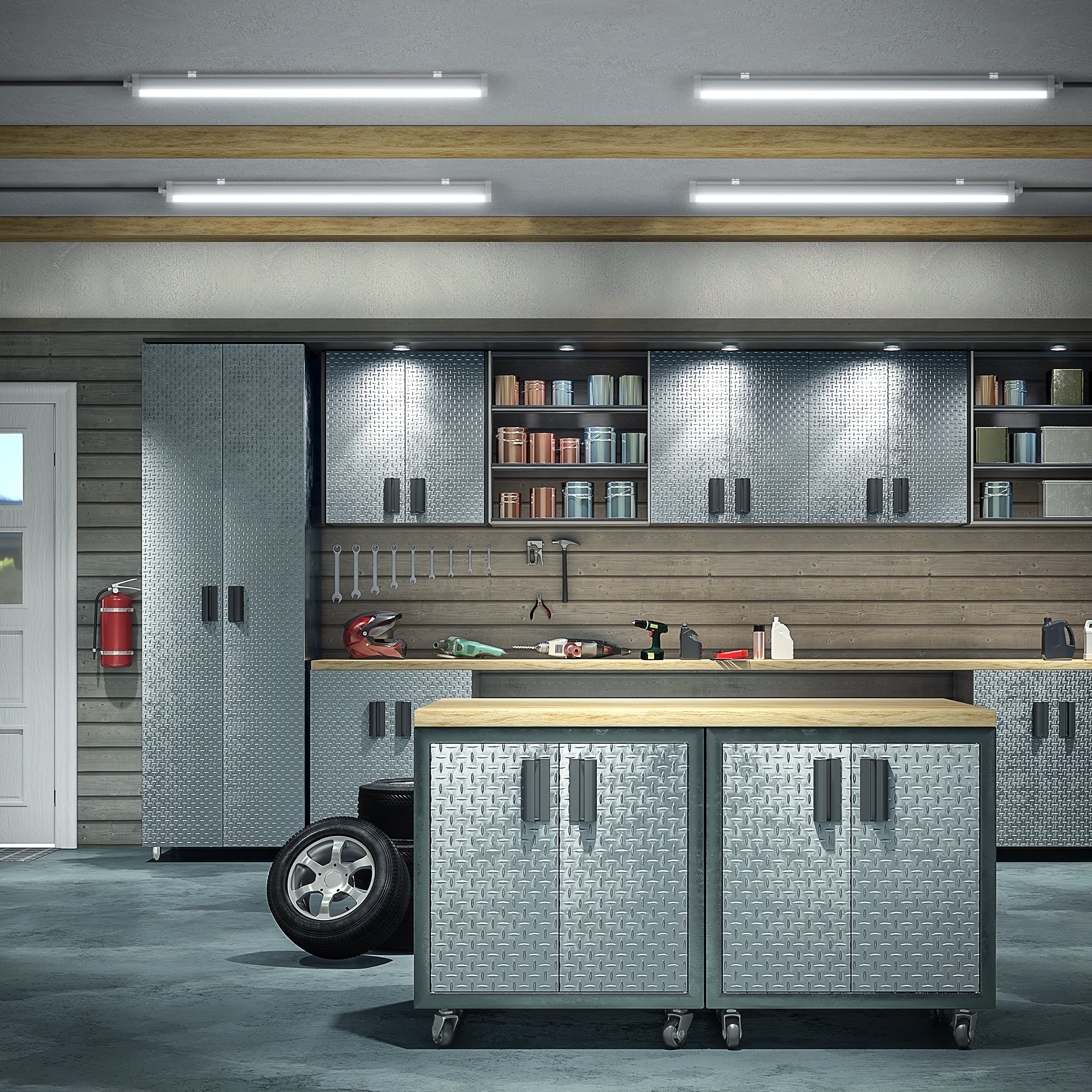 Engel Exton Standard LED Feuchtraumleuchte 60-120cm - IP65 Wasserdicht, mit 5 Jahren Garantie