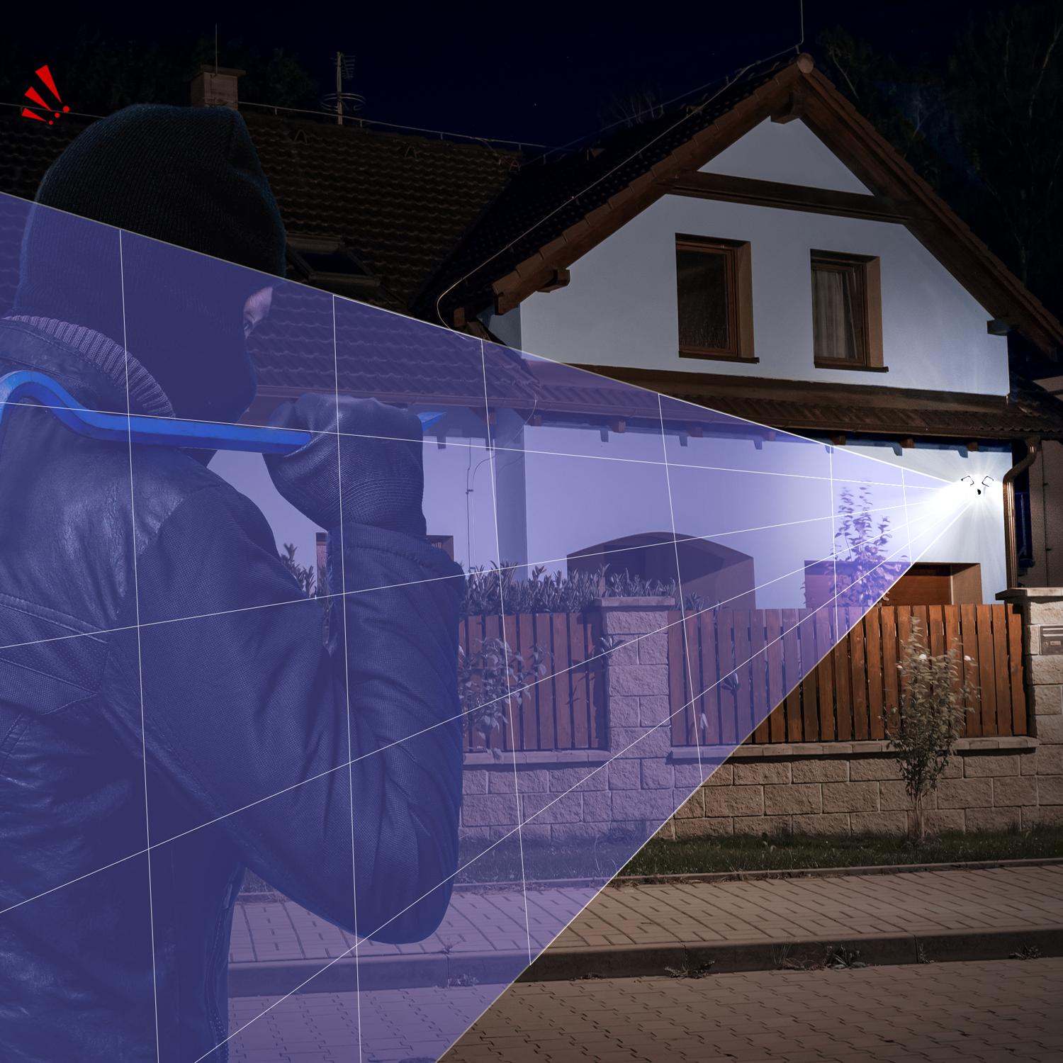 Engel NoxCam Floodlight Cam WiFi Full-HD Black