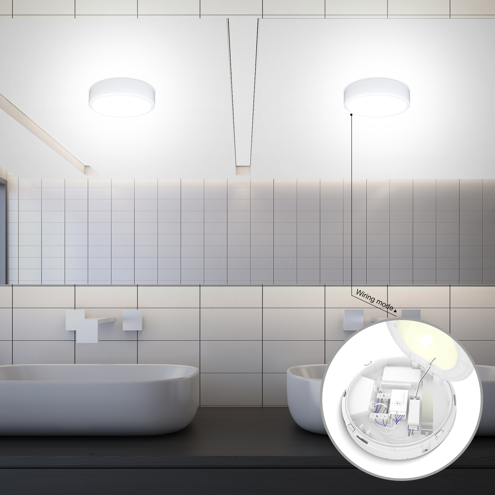 Calla Wand- und Deckenleuchte – Smarte LED-Technologie für jede Umgebung