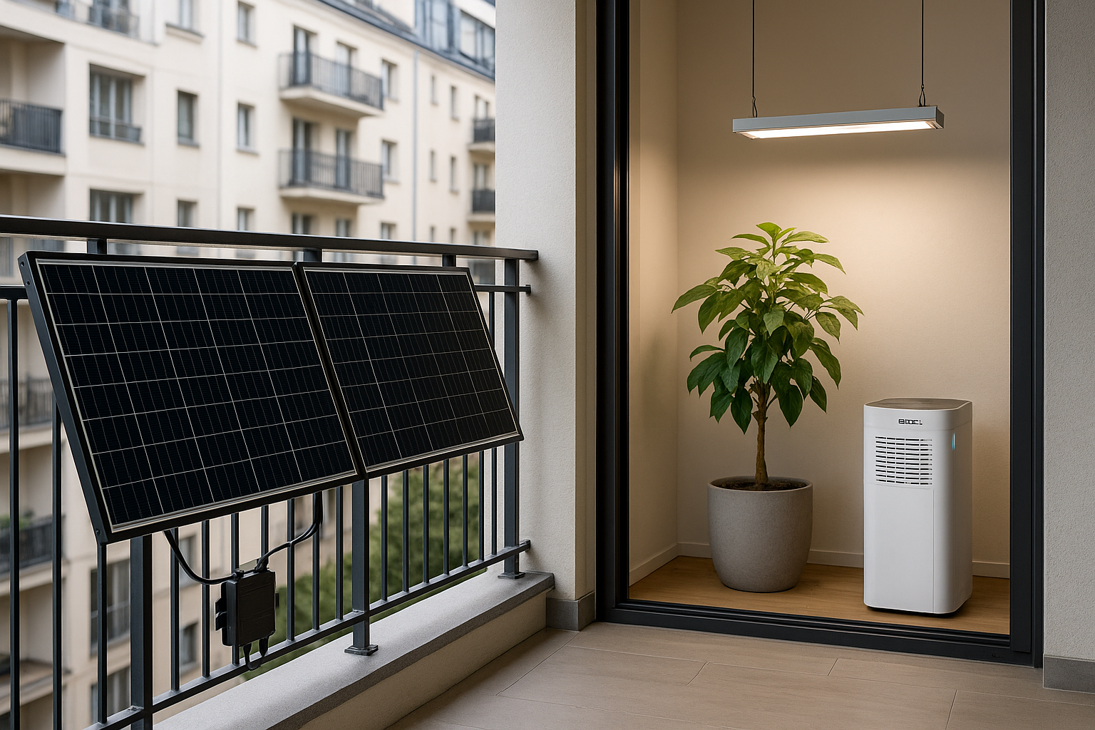 Energieautarkes Indoor-Growsystem mit Luftreiniger