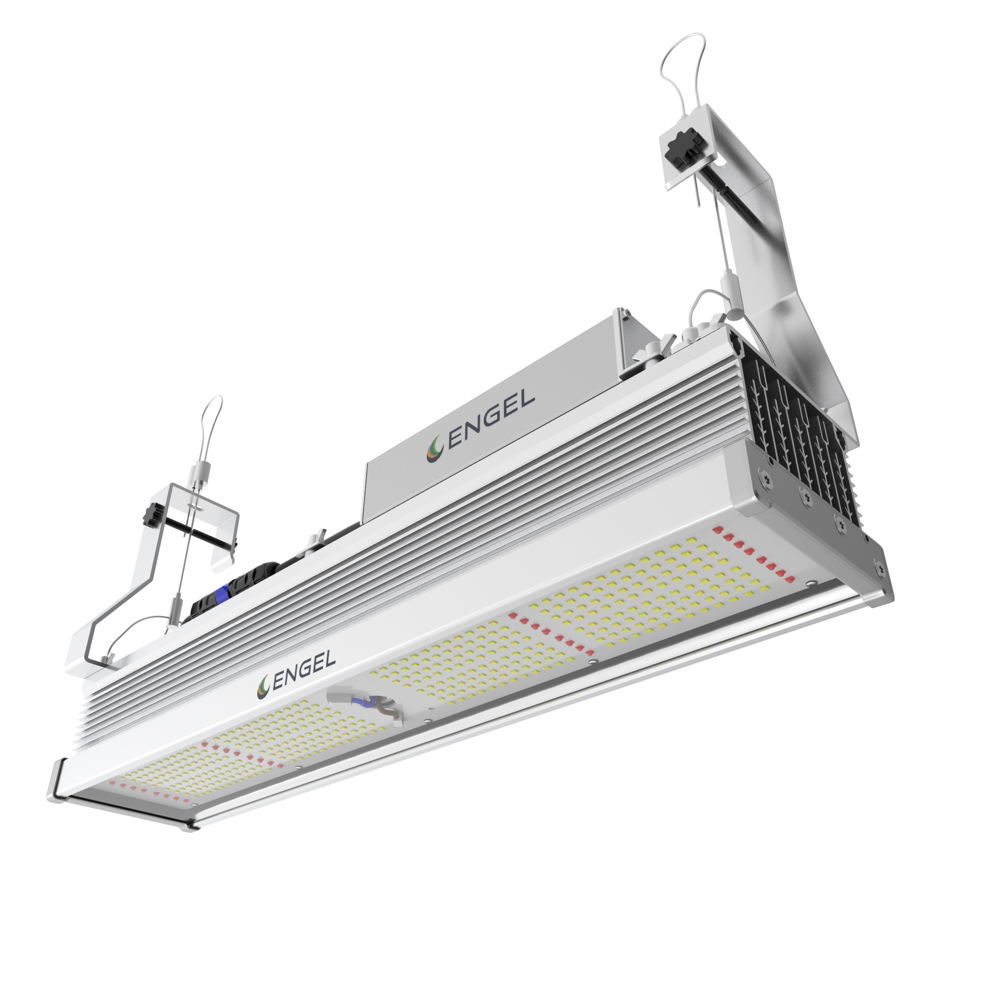 Engel Optimus LED-Pflanzenleuchte aus eloxiertem Aluminium mit gehärtetem Glasabdeckung und energiesparendem Design, 50.000 Stunden Lebensdauer