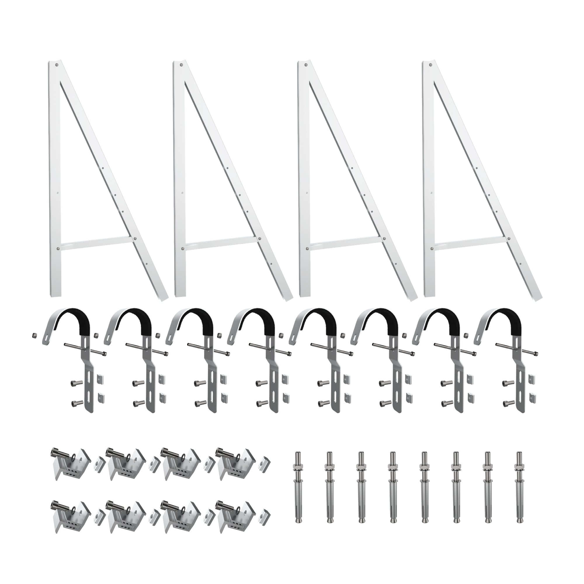 Komplettset Balkonkraftwerk 800W flexible Halterung (Var. B) inkl. Module