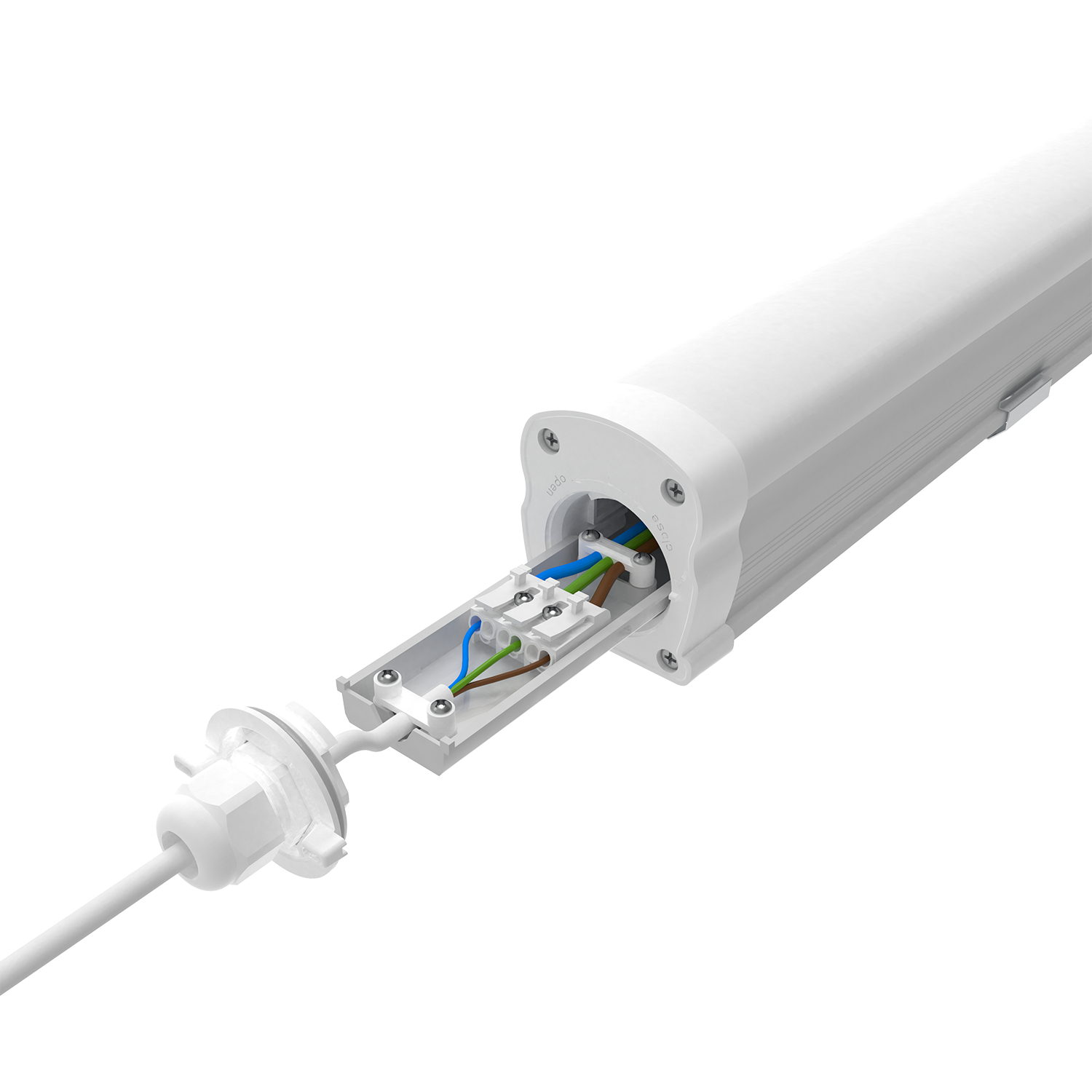 Engel Exton Plus LED Feuchtraumleuchte 60-150cm - IP65 Wasserdicht, Reihenschaltung  mit 5 Jahren Garantie