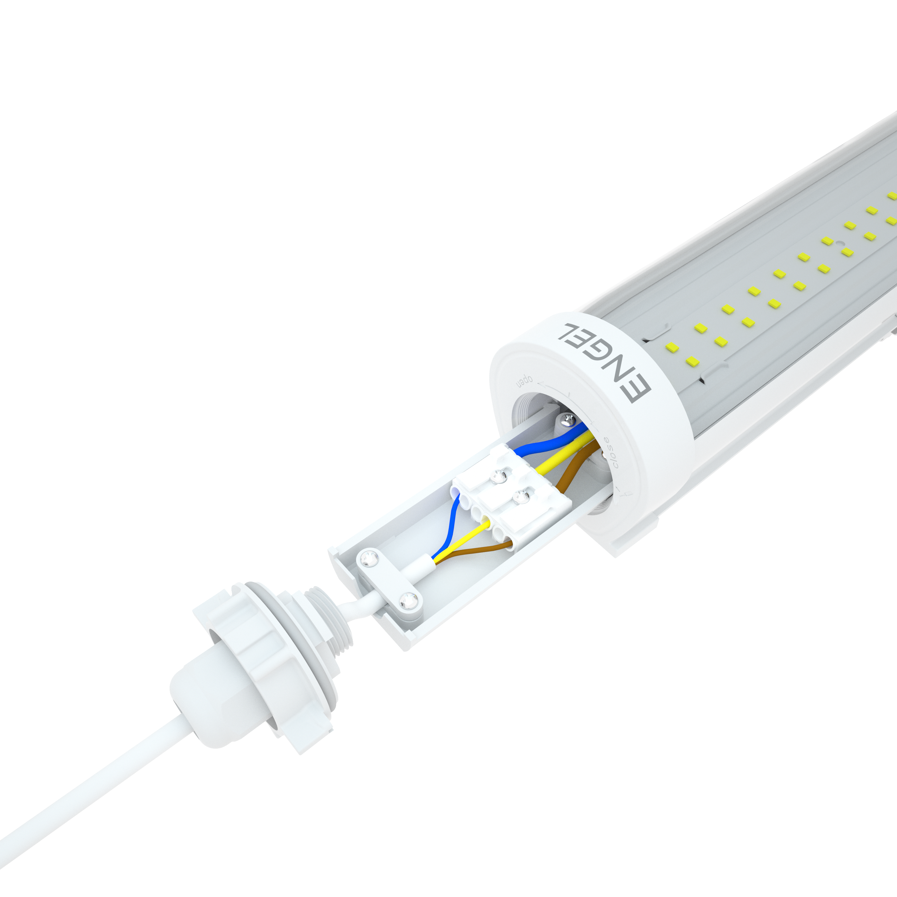 Engel Exton Standard LED Feuchtraumleuchte 60-120cm - IP65 Wasserdicht, mit 5 Jahren Garantie