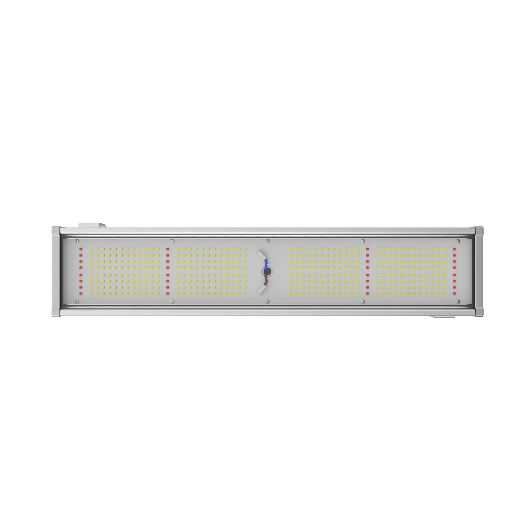 Engel Optimus LED-Pflanzenleuchte aus eloxiertem Aluminium und gehärtetem Glas mit unsichtbaren LEDs für gleichmäßige Lichtverteilung.