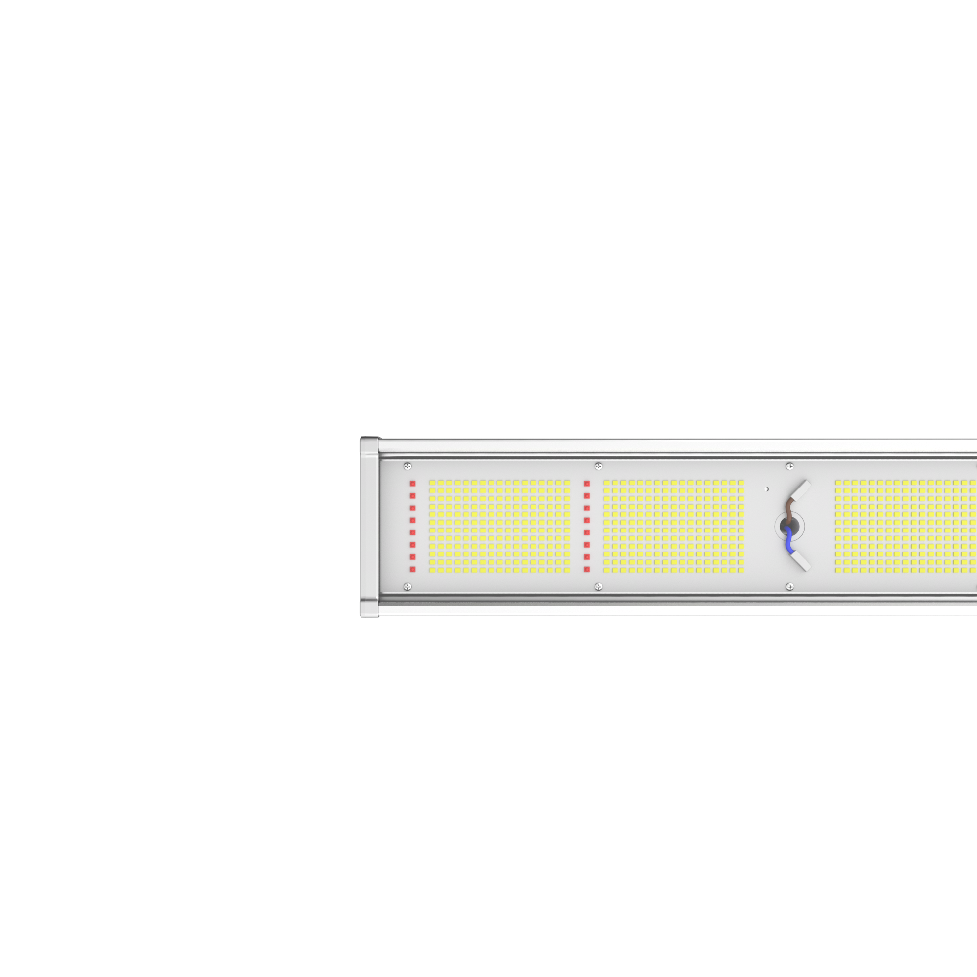 Engel Optimus LED-Pflanzenleuchte aus eloxiertem Aluminium mit gehärtetem Glasabdeckung und gleichmäßiger Lichtverteilung.