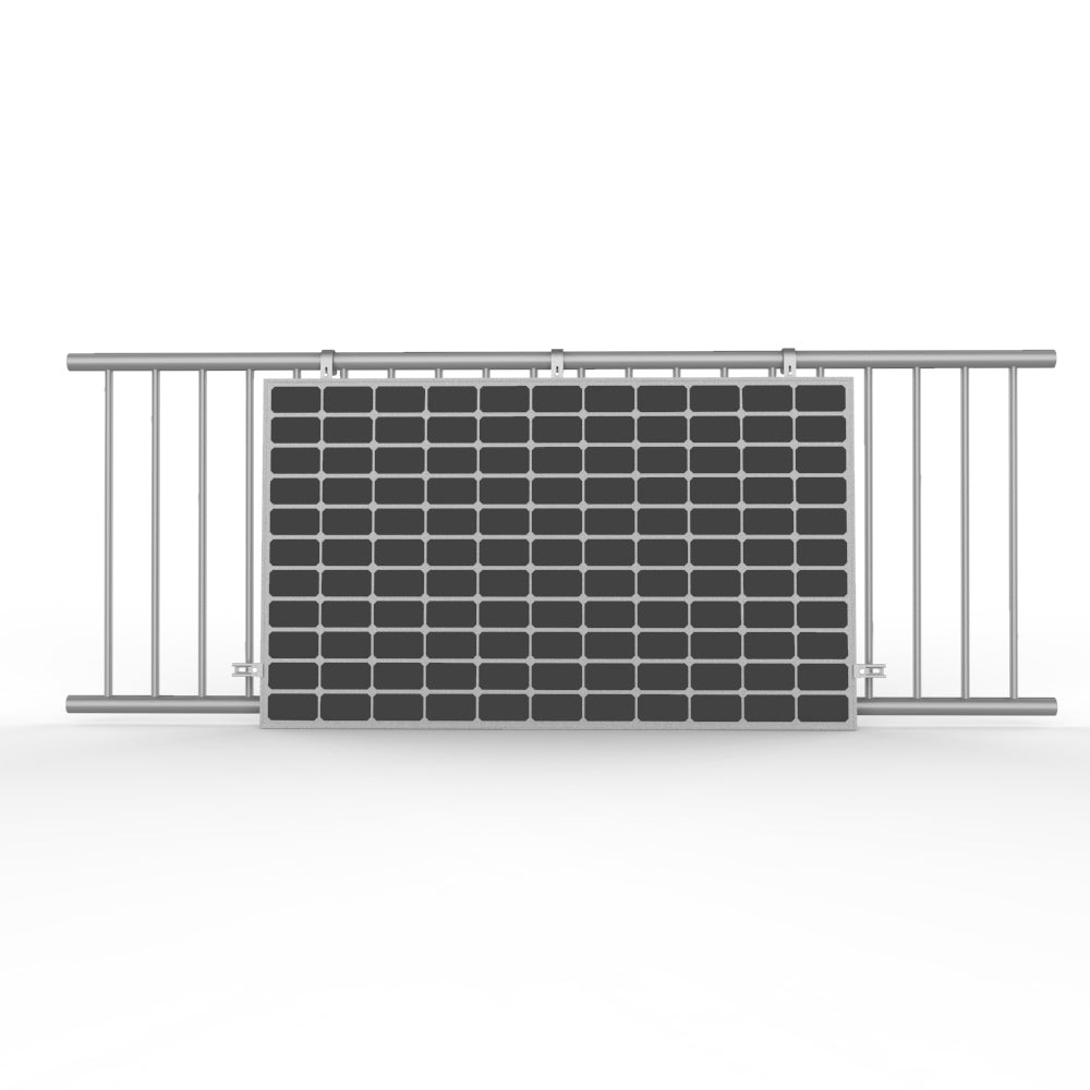 1 x Starre Halterung-Set für ein Solarpanel (Balkonkraftwerk - Variante A)